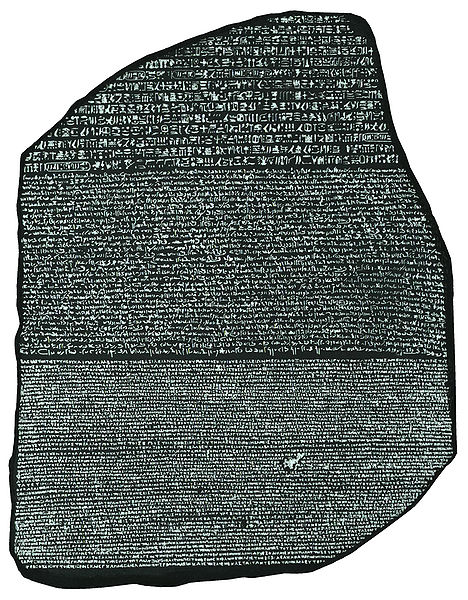 rosetta stone. The Rosetta Stone