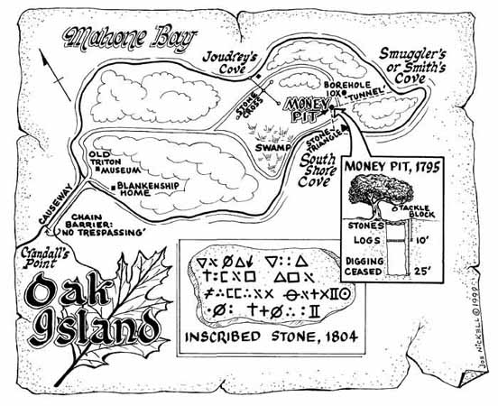 Oak Island Map