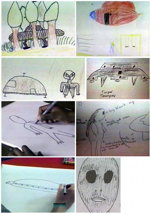 Ariel School UFO Sketches