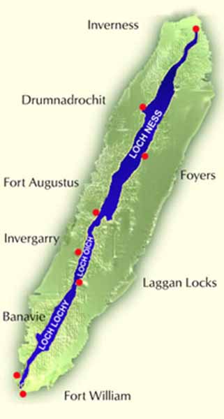 Loch Ness Monster Map