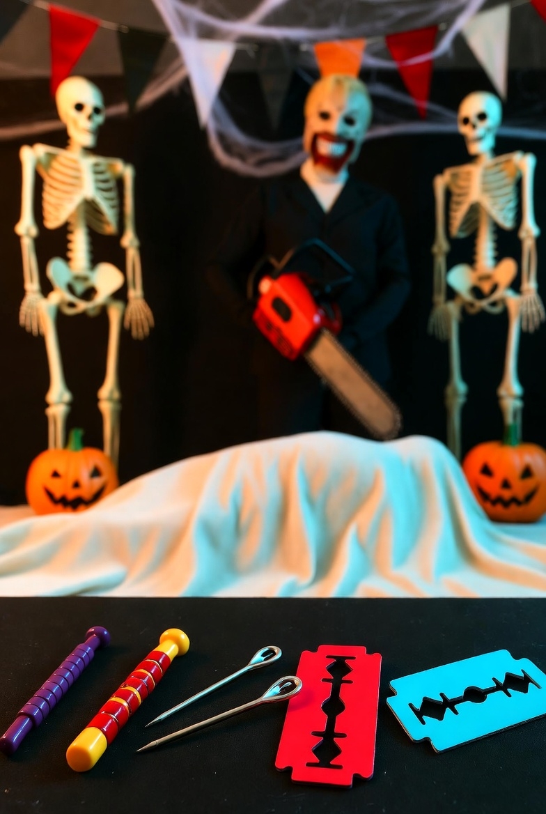 Pins, needles, and razor